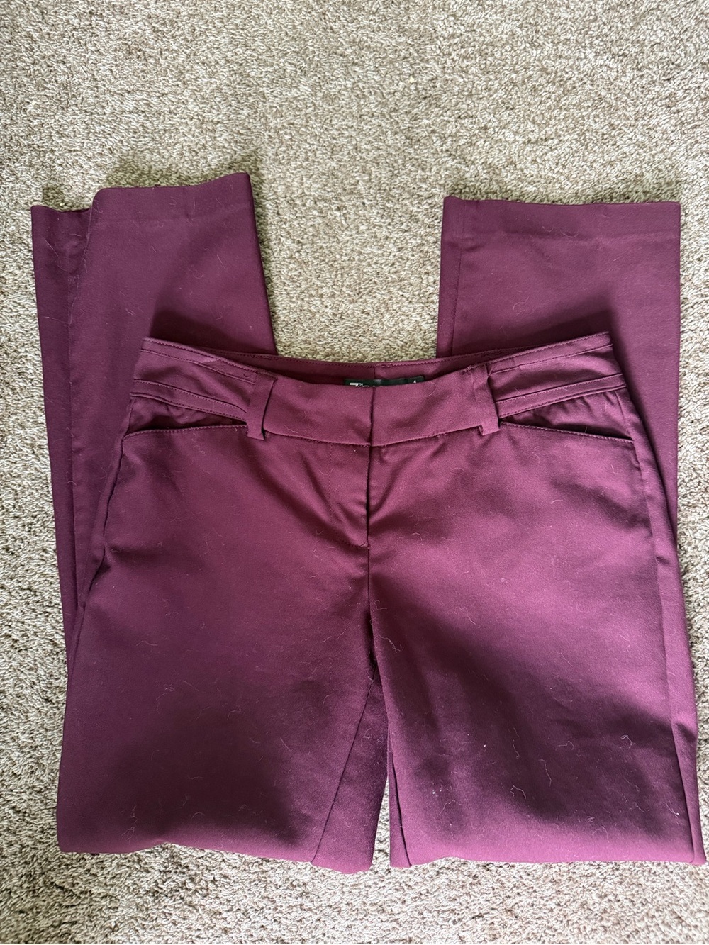 New York & company Women's Stretch Dress Pants in Plum